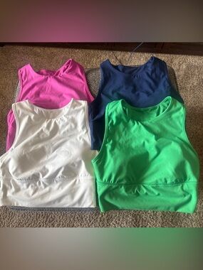 all in motion Women’s Athletic Tank Tops - White, Pink, Green, Navy